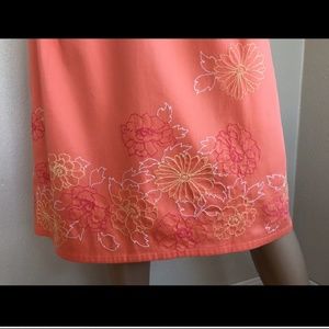 Pendleton salmon embroider skirt
